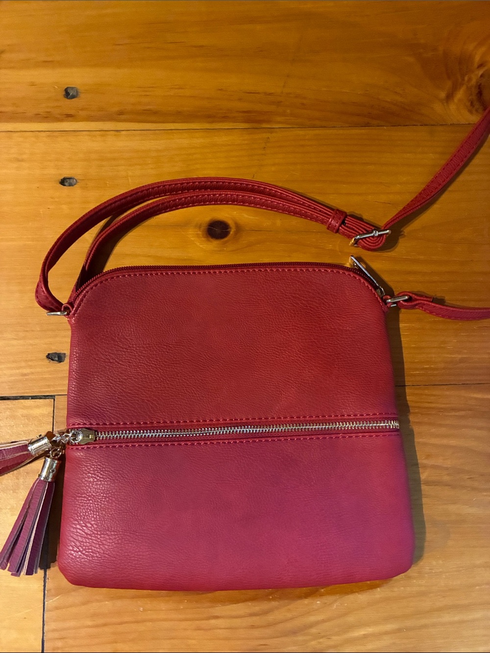 Crossbody Bag with Tassel Accent - Picture 8 of 10